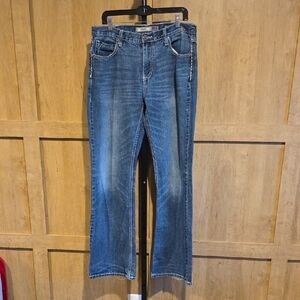 (J43) BKE Tyler Men's Bootcut Jeans - Blue SZ 34L